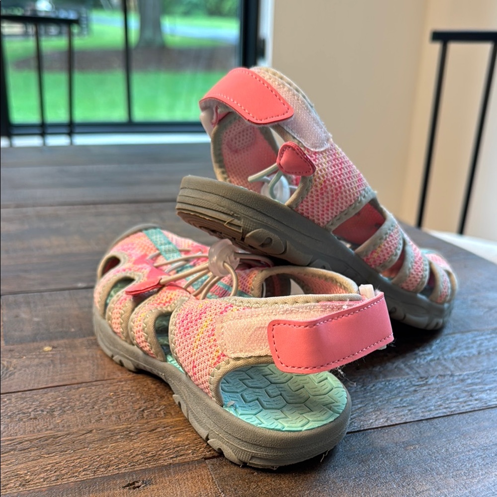 Northside Pink and Gray Outdoor Sandals with Rugged Design